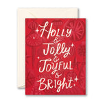 Load image into Gallery viewer, Holiday Card - Holly & Jolly & Joyful & Bright