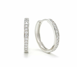 Load image into Gallery viewer, Rhodium-Plated Hoops - Desi 20mm