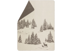 Load image into Gallery viewer, Fussenegger Throw - Savona Velour Snowy Trees Brn 200x150cm
