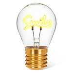 Load image into Gallery viewer, Neon LED Bulb - Smile Text 4.5"