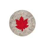 Load image into Gallery viewer, Coaster - Grey w/ Maple Leaf 4"