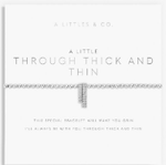 Load image into Gallery viewer, A Littles & Co. Bracelet - Through Thick & Thin | Silver