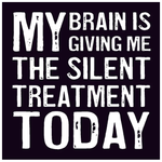 Load image into Gallery viewer, Wood Coaster - My Brain, Silent