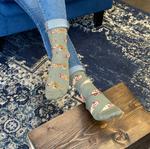 Load image into Gallery viewer, Women's Crew Socks - Big Cats