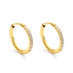 Load image into Gallery viewer, Waterproof Collection - Hoop Earrings Evie Gold 15mm