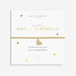 Load image into Gallery viewer, A Littles & Co. Bracelet - Happy Birthday | Gold