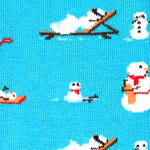 Load image into Gallery viewer, Men's Holiday Midcalf Socks - Snowman Vacation