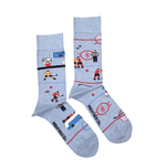 Load image into Gallery viewer, Men's Midcalf Socks - Funny Hockey Scene