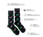Load image into Gallery viewer, Men's Midcalf Socks - Neon Mushroom