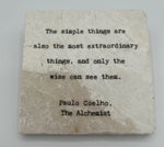 Load image into Gallery viewer, Marble Coaster - The Simple Things