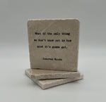 Load image into Gallery viewer, Marble Coaster - What if the Only Thing