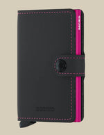 Load image into Gallery viewer, Miniwallet - Matte Black Fuchsia