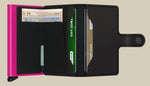 Load image into Gallery viewer, Miniwallet - Matte Black Fuchsia