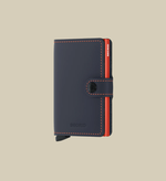 Load image into Gallery viewer, Miniwallet - Matte Nightblue & Orange