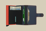 Load image into Gallery viewer, Miniwallet - Matte Nightblue & Orange