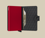 Load image into Gallery viewer, Miniwallet - Optical Black Red