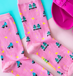 Load image into Gallery viewer, Women's Crew Socks - Rollerskate