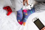 Load image into Gallery viewer, Men's Midcalf Socks - Vintage Video Games