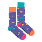 Load image into Gallery viewer, Men's Midcalf Socks - Vintage Video Games