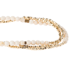 Load image into Gallery viewer, Scout Bracelet - Delicate White Fossil | Gold