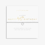 Load image into Gallery viewer, A Littles & Co. Bracelet - Happy 40th Birthday | Silver