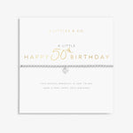 Load image into Gallery viewer, A Littles & Co. Bracelet - Happy 50th Birthday | Silver