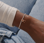 Load image into Gallery viewer, A Littles & Co. Bracelet - Partners in Wine | Silver Rose Gold