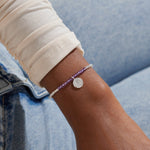 Load image into Gallery viewer, A Littles & Co. Bracelet - Birthstone Feb Amethyst | Silver