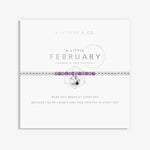 Load image into Gallery viewer, A Littles & Co. Bracelet - Birthstone Feb Amethyst | Silver