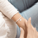 Load image into Gallery viewer, A Littles & Co. Bracelet - Birthstone Apr Rock Crystal | Silver