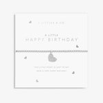 Load image into Gallery viewer, A Littles & Co. Bracelet - Happy Birthday Pavé Heart | Silver