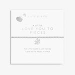Load image into Gallery viewer, A Littles & Co. Bracelet - Love You to Pieces | Silver