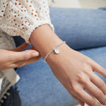 Load image into Gallery viewer, A Littles & Co. Bracelet - Birthflower Jan Snowdrop | Silver