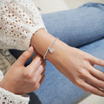 Load image into Gallery viewer, A Littles & Co. Bracelet - Birthflower March Daffodil | Silver