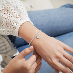 Load image into Gallery viewer, A Littles & Co. Bracelet - Birthflower June Rose | Silver