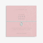 Load image into Gallery viewer, A Littles & Co. Bracelet - Birthflower June Rose | Silver