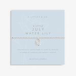 Load image into Gallery viewer, A Littles & Co. Bracelet - Birthflower July Water Lily | Silver