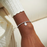 Load image into Gallery viewer, A Littles & Co. Bracelet - Birthflower Aug Poppy | Silver