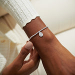 Load image into Gallery viewer, A Littles & Co. Bracelet - Birthflower Sep Aster | Silver