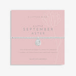 Load image into Gallery viewer, A Littles & Co. Bracelet - Birthflower Sep Aster | Silver