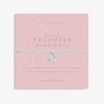 Load image into Gallery viewer, A Littles & Co. Bracelet - Birthflower Dec Narcissus | Silver