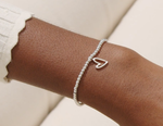 Load image into Gallery viewer, A Littles & Co. Bracelet - Best Friend Single Heart | Silver