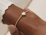 Load image into Gallery viewer, A Littles & Co. Bracelet - Marvelous Mom | Gold Ivory