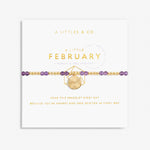 Load image into Gallery viewer, A Littles & Co. Bracelet - Birthstone Feb Amethyst | Gold