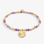 Load image into Gallery viewer, A Littles & Co. Bracelet - Birthstone Feb Amethyst | Gold