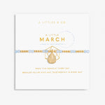 Load image into Gallery viewer, A Littles & Co. Bracelet - Birthstone Mar Aqua Gld