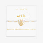 Load image into Gallery viewer, A Littles & Co. Bracelet - Birthstone Apr Rock Crystal | Gold