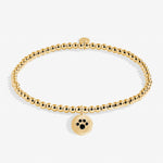 Load image into Gallery viewer, A Littles & Co. Bracelet - Paw Print (Blk Gld) | Gold