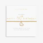 Load image into Gallery viewer, A Littles & Co. Bracelet - 40th Birthday | Gold