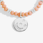 Load image into Gallery viewer, A Littles & Co. Bracelet - Boho Orange Moon | Silver